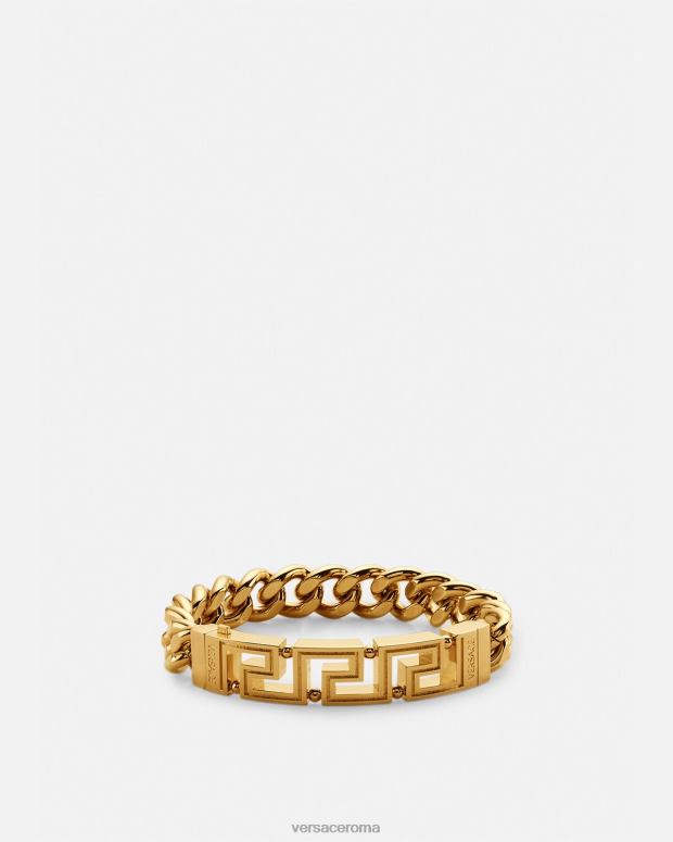 esso Versace uomini bracciale catena greca oro JT08Z1685 Accessori