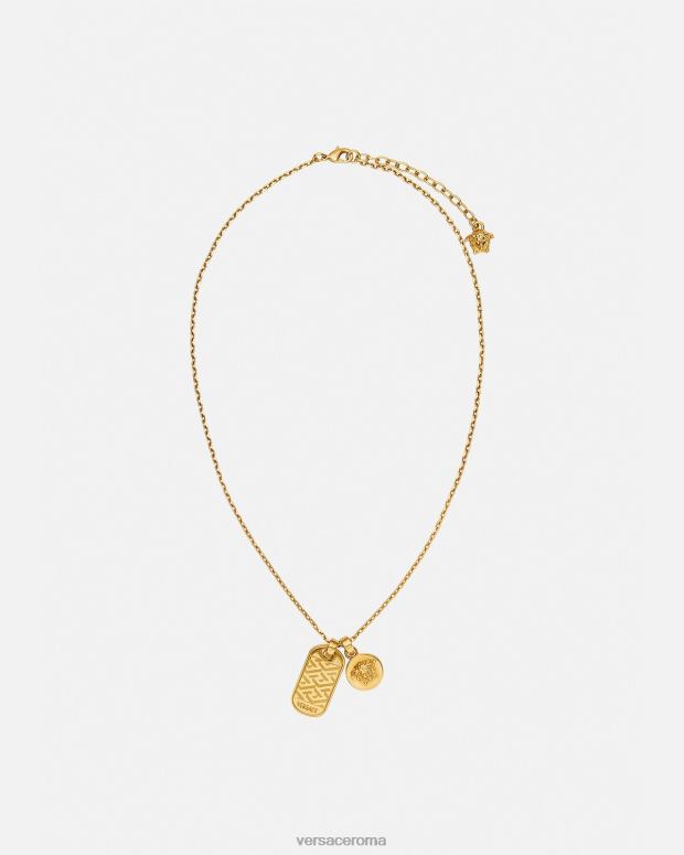 esso Versace uomini collana con etichetta la greca oro JT08Z1688 Accessori