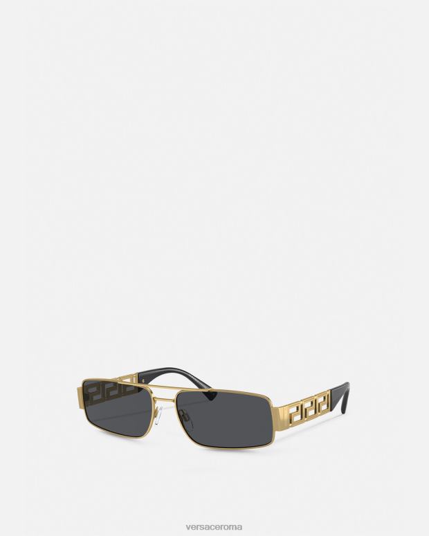 esso Versace uomini occhiali da sole greca oro nero JT08Z1676 Accessori