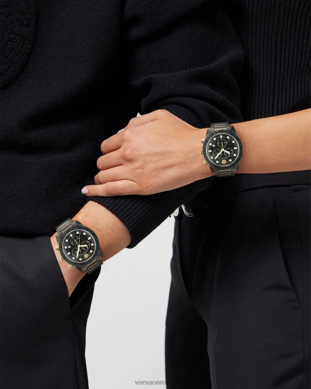 esso Versace uomini orologio cronografo con cupola greca pnul JT08Z1705 Accessori
