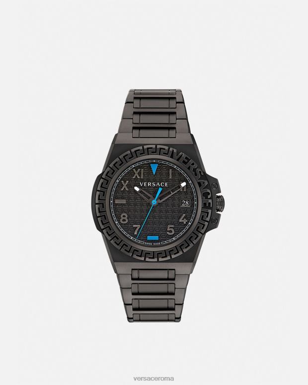esso Versace uomini orologio reazione greca nero JT08Z1711 Accessori