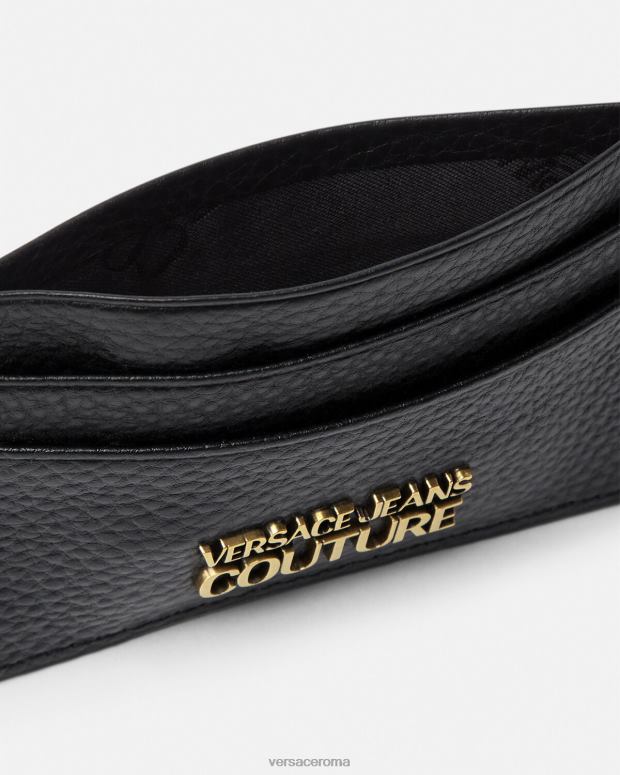 esso Versace uomini portacarte con logo nero JT08Z2475 Accessori