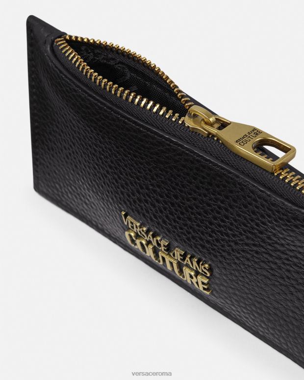 esso Versace uomini portacarte con logo nero JT08Z2489 Accessori