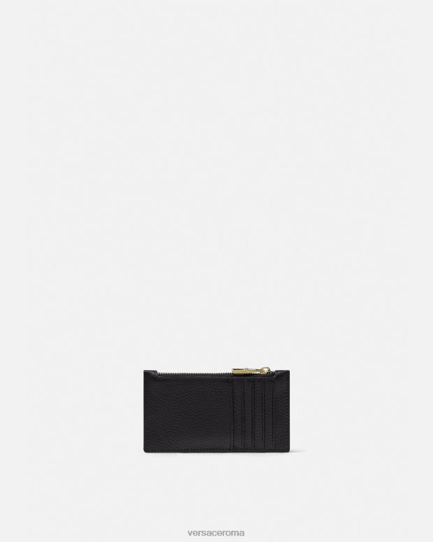 esso Versace uomini portacarte con logo nero JT08Z2489 Accessori