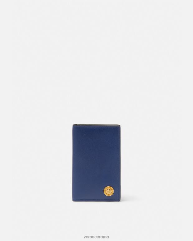 esso Versace uomini Portacarte Medusa Biggie blu JT08Z1633 Accessori