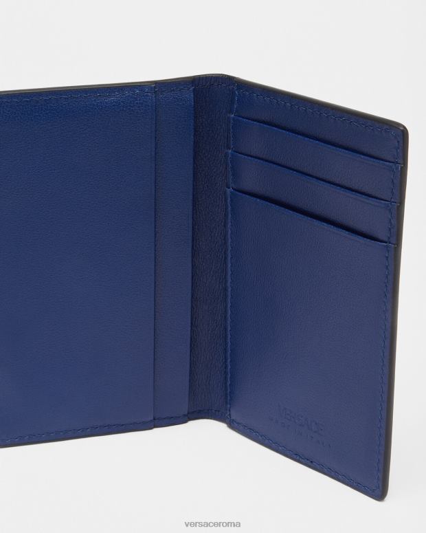 esso Versace uomini Portacarte Medusa Biggie blu JT08Z1633 Accessori