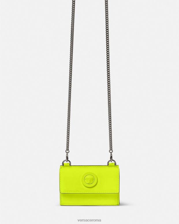 esso Versace uomini Portacarte Medusa Biggie giallo JT08Z1645 Accessori