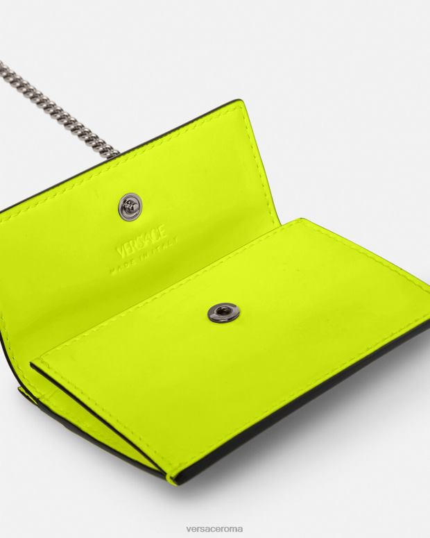 esso Versace uomini Portacarte Medusa Biggie giallo JT08Z1645 Accessori