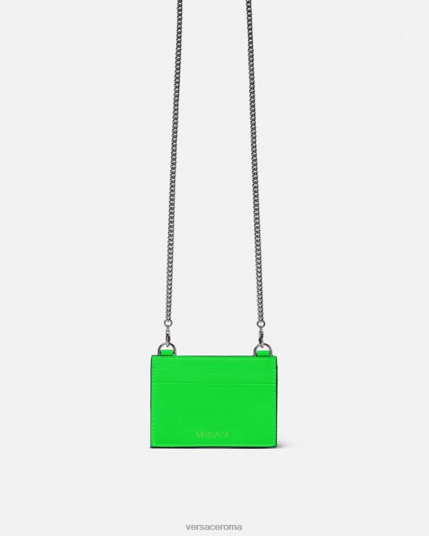 esso Versace uomini Portacarte Medusa Biggie verde JT08Z1644 Accessori