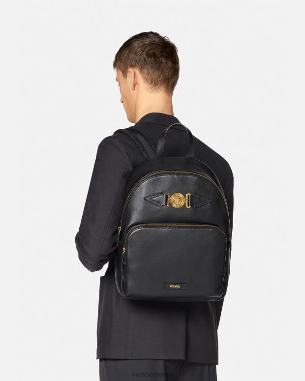 esso Versace uomini Zaino grande con Medusa nero JT08Z1471 borse