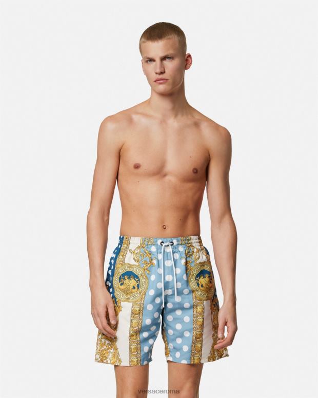 esso Versace uomini Boardshorts barocchi con conchiglie stampa JT08Z1802 biancheria intima e costumi da bagno