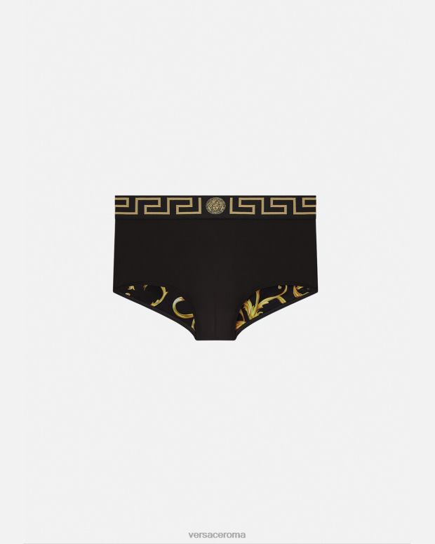 esso Versace uomini costume da bagno bordo greca nero JT08Z1807 biancheria intima e costumi da bagno