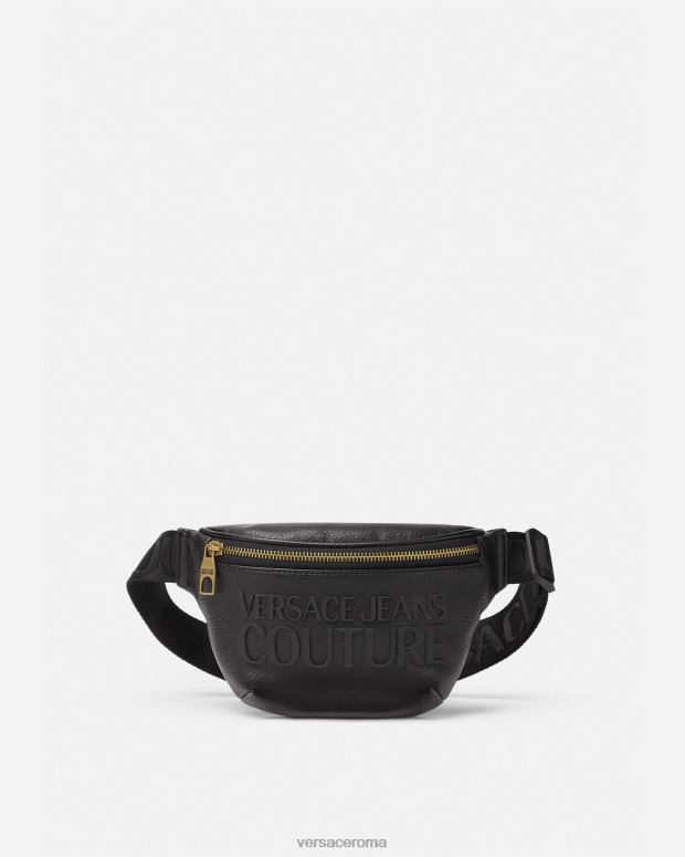 esso Versace uomini marsupio con logo nero JT08Z2471 borse