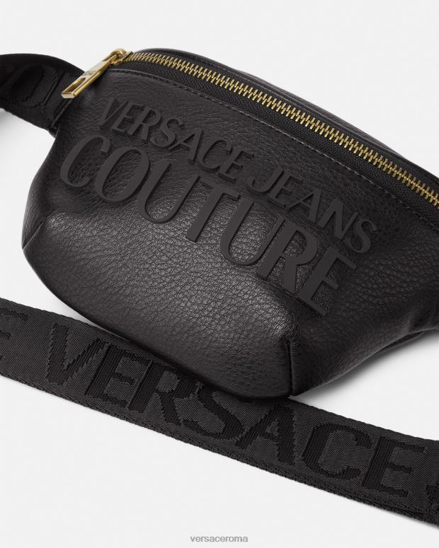 esso Versace uomini marsupio con logo nero JT08Z2471 borse
