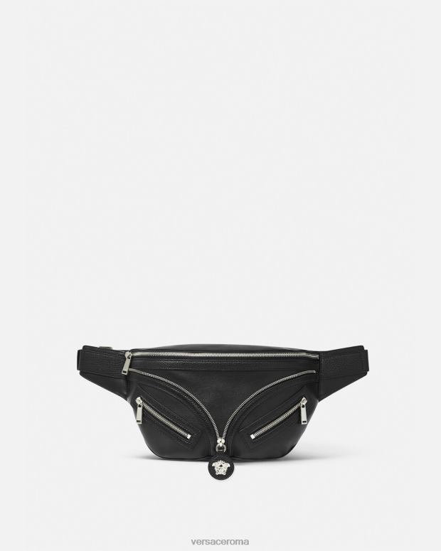 esso Versace uomini ripetere il marsupio nero JT08Z1504 borse