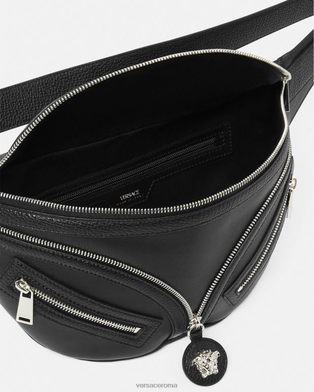 esso Versace uomini ripetere il marsupio nero JT08Z1504 borse