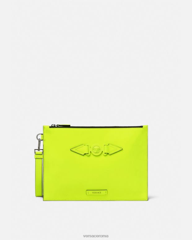esso Versace uomini astuccio grande con medusa giallo JT08Z1472 borse