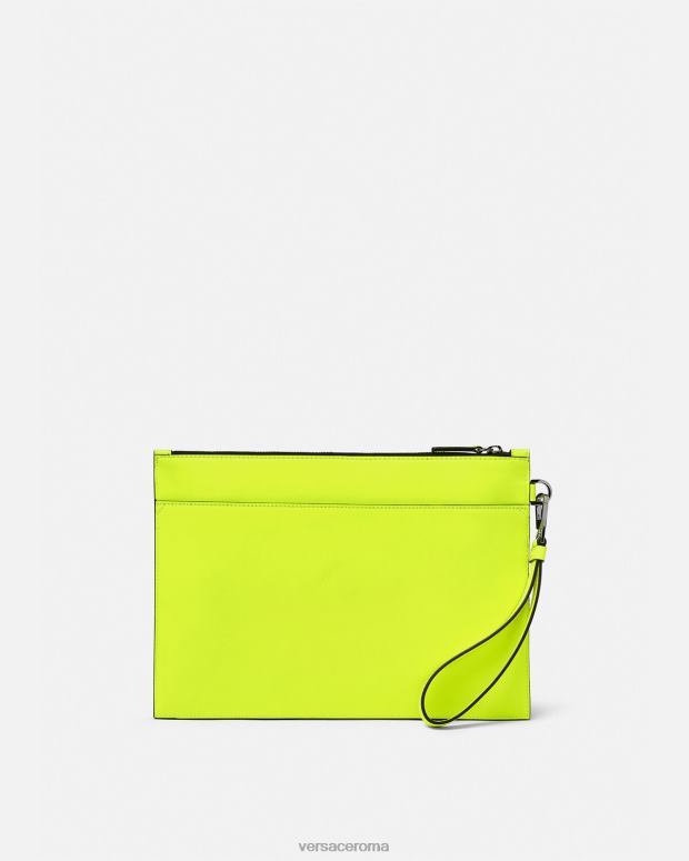 esso Versace uomini astuccio grande con medusa giallo JT08Z1472 borse
