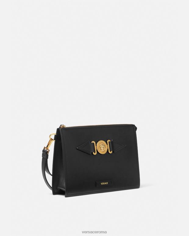 esso Versace uomini astuccio grande con medusa nero JT08Z1466 borse