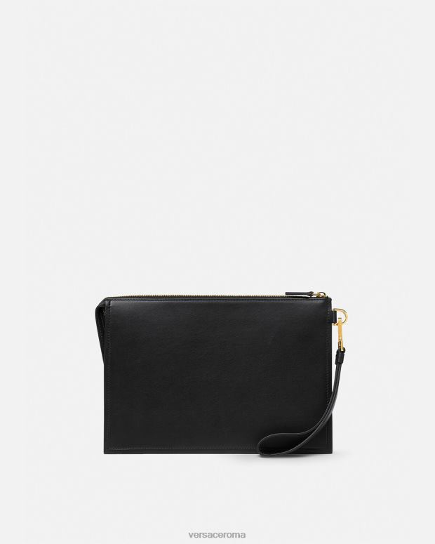 esso Versace uomini astuccio grande con medusa nero JT08Z1466 borse
