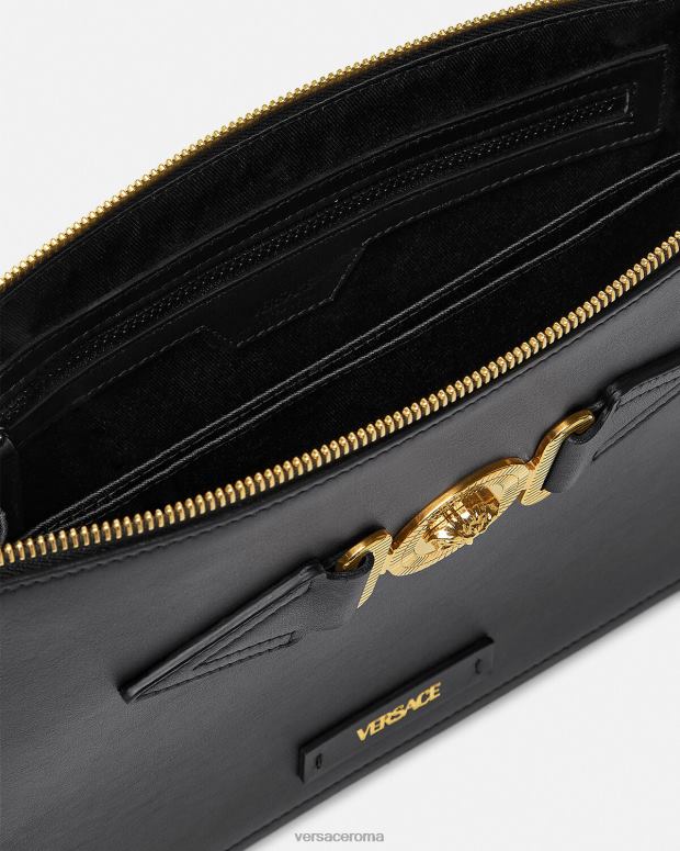 esso Versace uomini astuccio grande con medusa nero JT08Z1466 borse