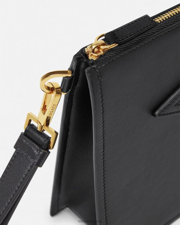 esso Versace uomini astuccio grande con medusa nero JT08Z1466 borse