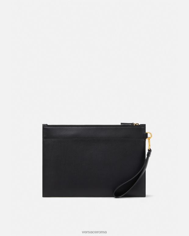 esso Versace uomini astuccio grande con medusa nero JT08Z1467 borse