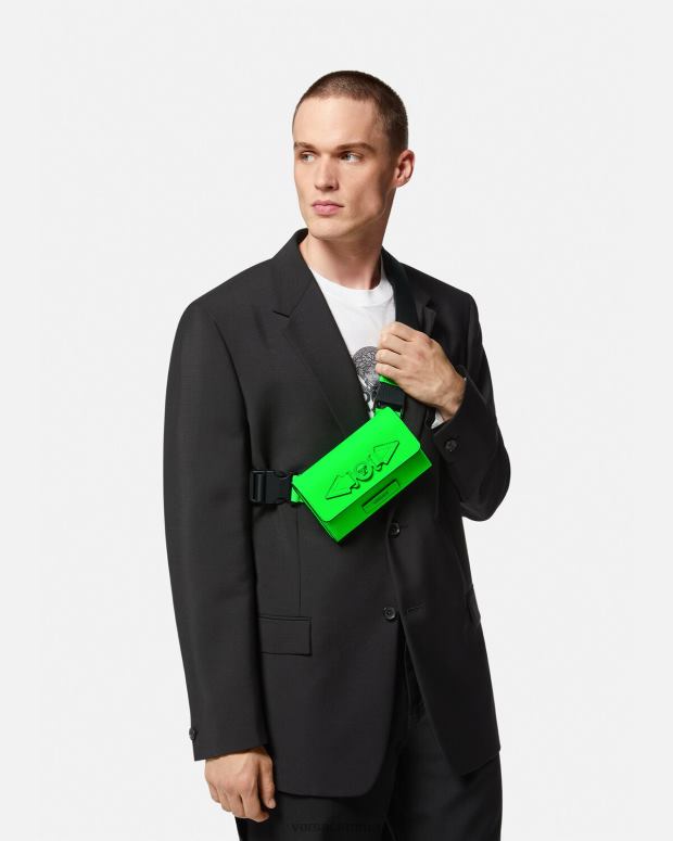 esso Versace uomini marsupio Biggie con Medusa verde JT08Z1473 borse