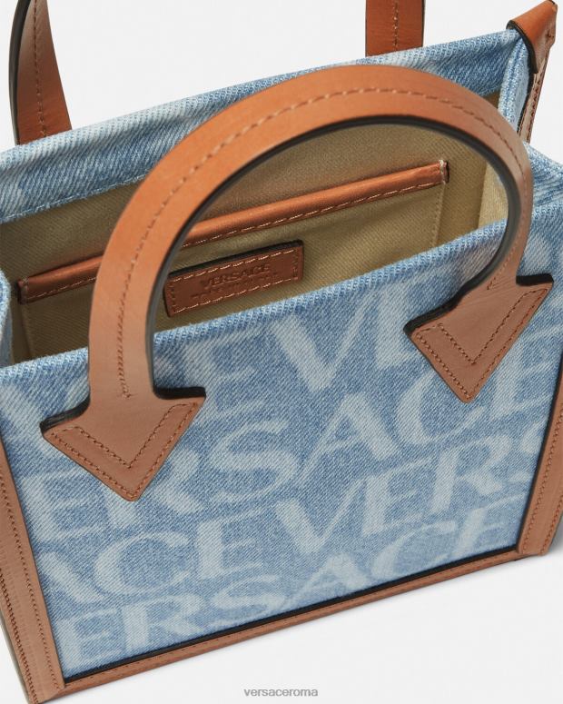 esso Versace uomini borsa a tracolla integrale blu JT08Z1495 borse