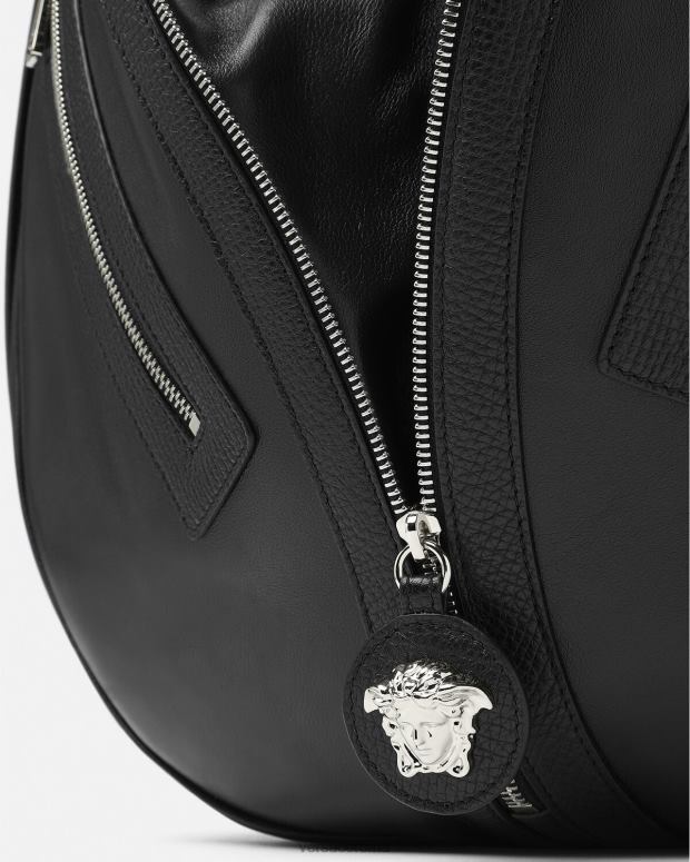esso Versace uomini ripetere la borsa hobo grande nero JT08Z1500 borse
