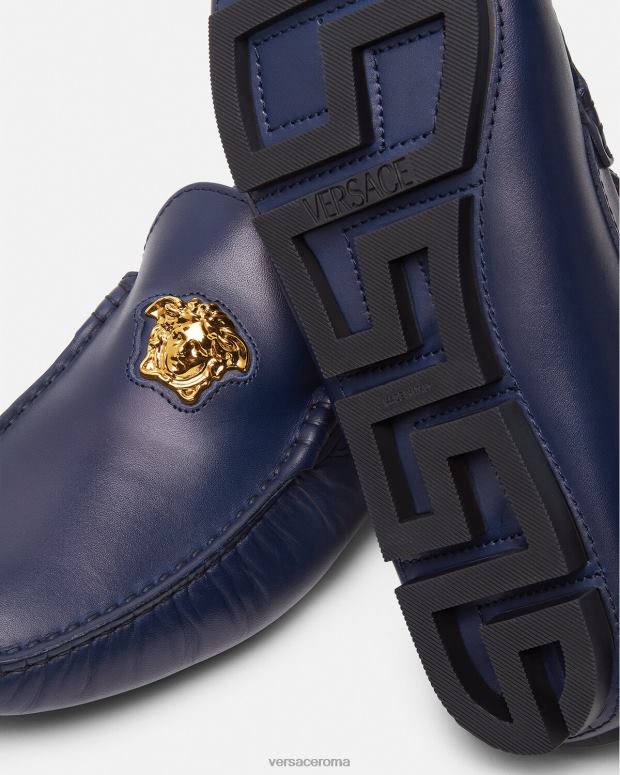 esso Versace uomini scarpe da driver la medusa Marina Militare JT08Z1606 scarpa