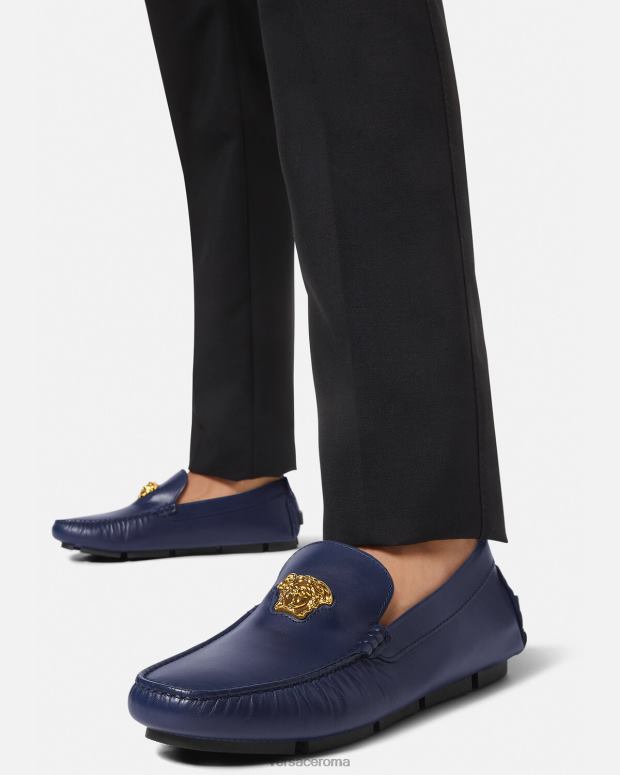 esso Versace uomini scarpe da driver la medusa Marina Militare JT08Z1606 scarpa