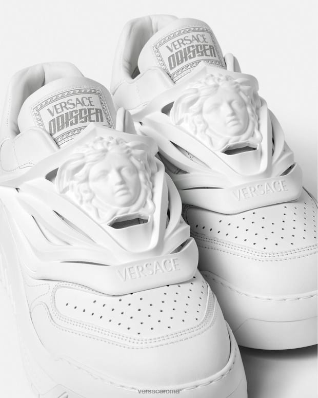 esso Versace uomini scarpe da ginnastica Odissea bianco JT08Z1520 scarpa