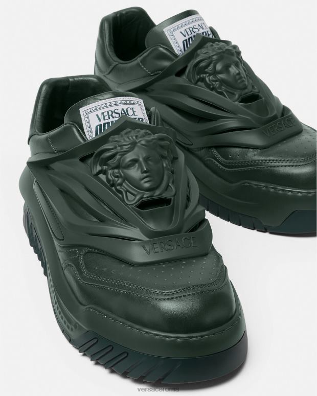 esso Versace uomini scarpe da ginnastica Odissea cachi JT08Z1526 scarpa