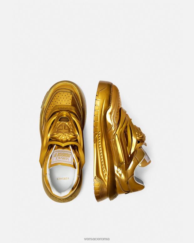 esso Versace uomini scarpe da ginnastica Odissea oro JT08Z1521 scarpa