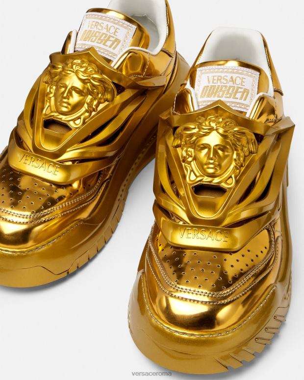 esso Versace uomini scarpe da ginnastica Odissea oro JT08Z1521 scarpa