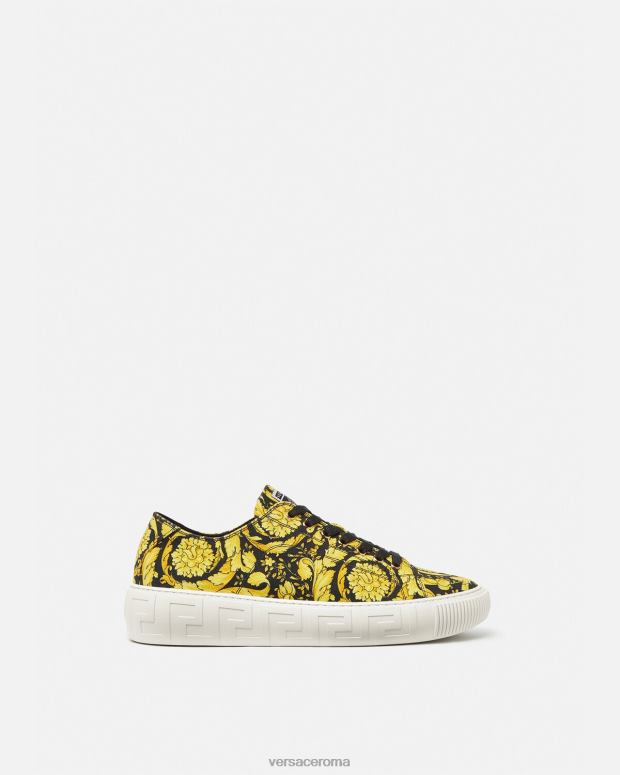 esso Versace uomini scarpe da ginnastica barocco greca stampa JT08Z1553 scarpa