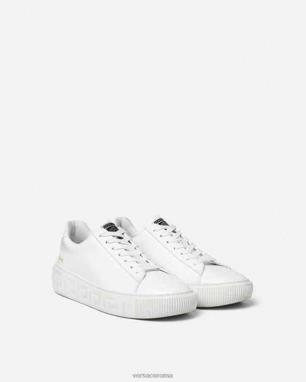 esso Versace uomini scarpe da ginnastica greca bianco JT08Z1533 scarpa