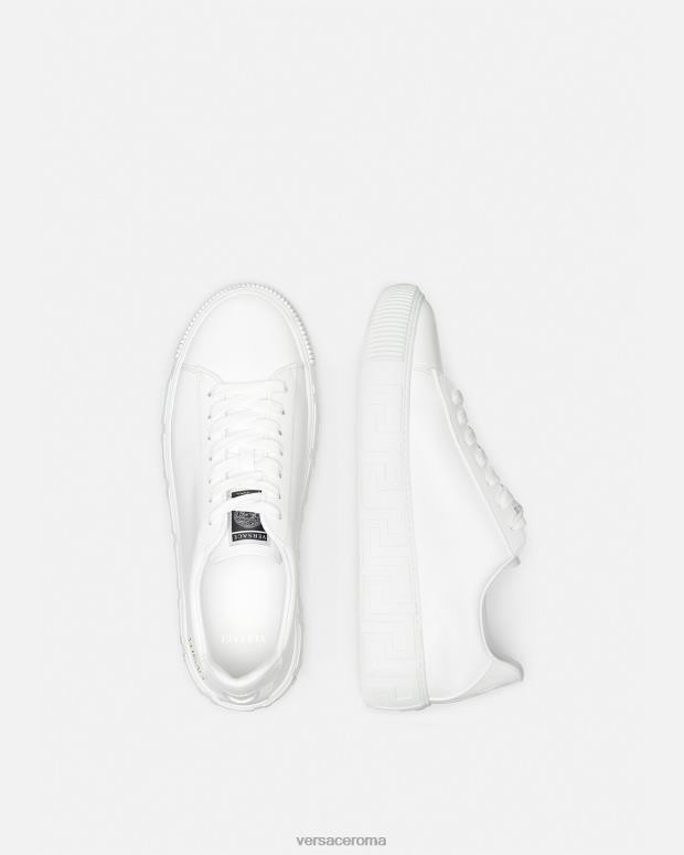 esso Versace uomini scarpe da ginnastica greca bianco JT08Z1533 scarpa