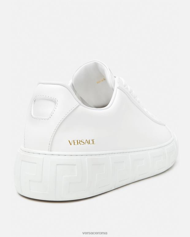 esso Versace uomini scarpe da ginnastica greca bianco JT08Z1533 scarpa