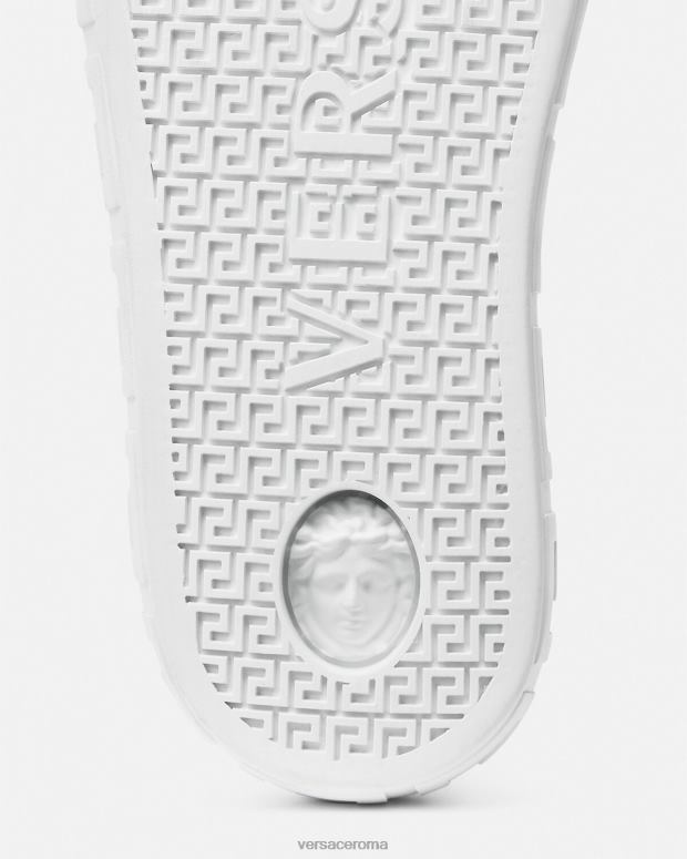 esso Versace uomini scarpe da ginnastica greca blu bianco JT08Z1558 scarpa