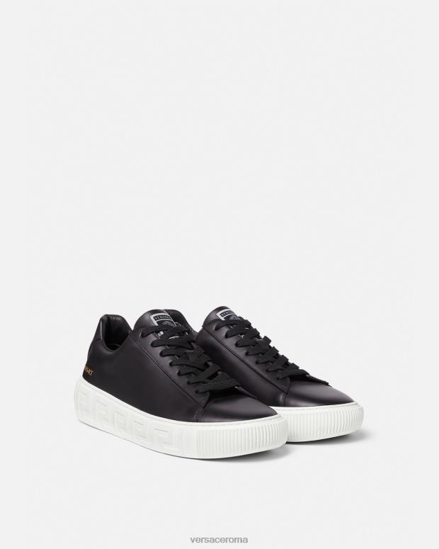esso Versace uomini scarpe da ginnastica greca nero JT08Z1547 scarpa