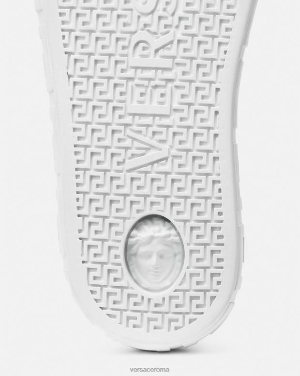 esso Versace uomini scarpe da ginnastica greca nero bianco JT08Z1551 scarpa