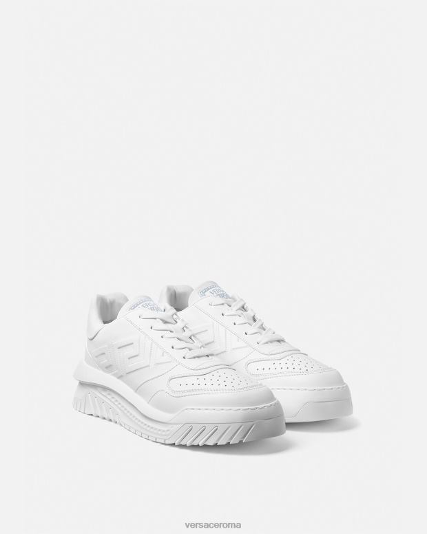 esso Versace uomini scarpe da ginnastica greca odissea bianco JT08Z1518 scarpa