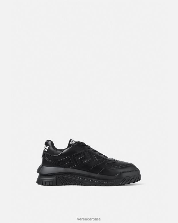 esso Versace uomini scarpe da ginnastica greca odissea nero JT08Z1517 scarpa