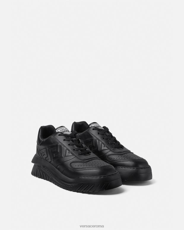 esso Versace uomini scarpe da ginnastica greca odissea nero JT08Z1517 scarpa