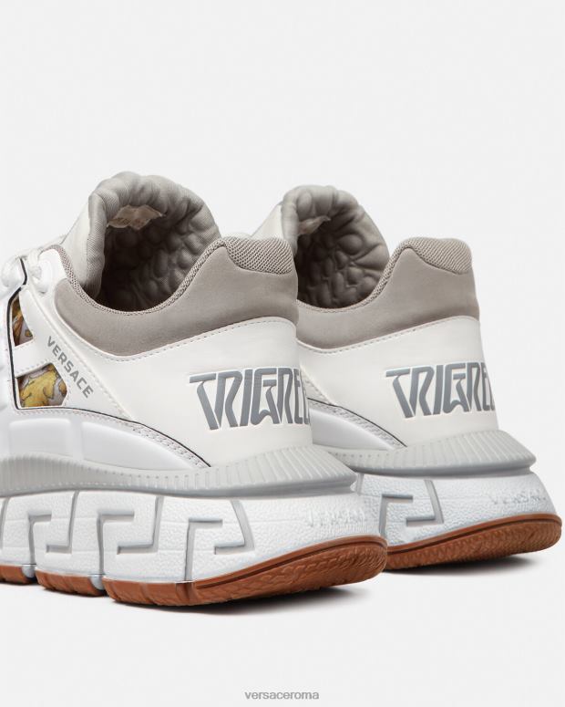 esso Versace uomini scarpe da ginnastica trigreca bianco JT08Z1532 scarpa