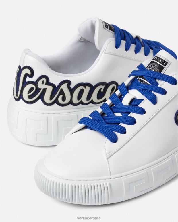 esso Versace uomini scarpe da ginnastica varsity greca un colore JT08Z1557 scarpa