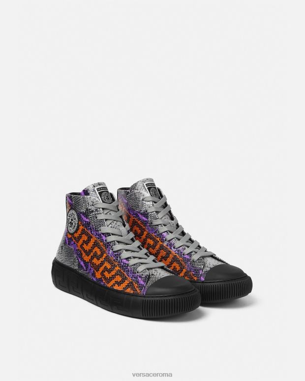 esso Versace uomini sneakers stampa pitone greca un colore JT08Z1554 scarpa