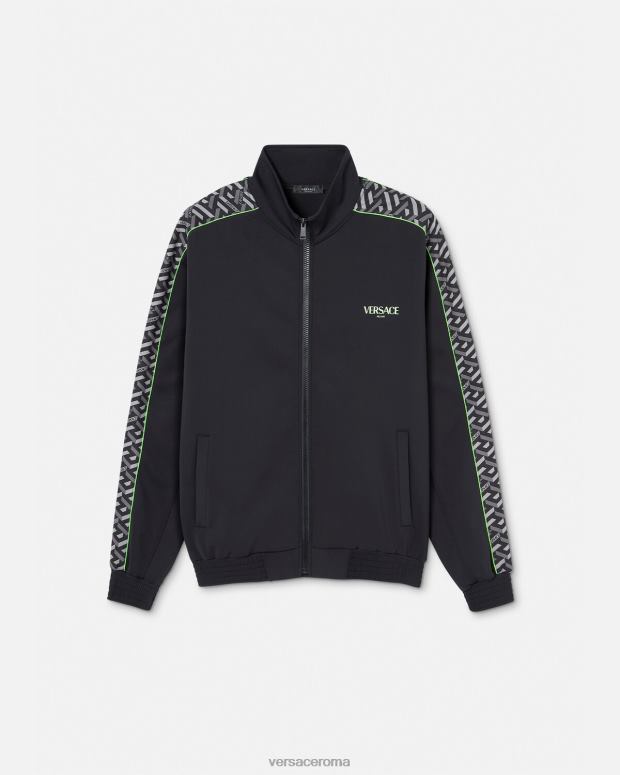 esso Versace uomini giacca sportiva da palestra in nylon la greca stampa JT08Z1458 vestiario